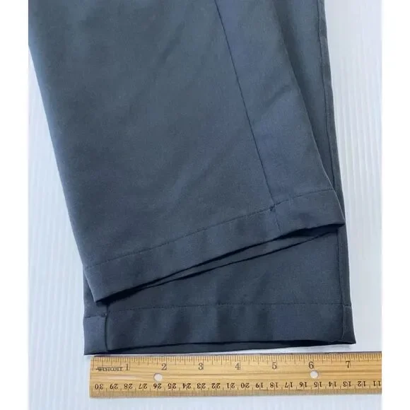 Greg Norman Play Dry Golf Pants Men 36x30 Black Flat Front Golf Pants - Picture 7 of 11